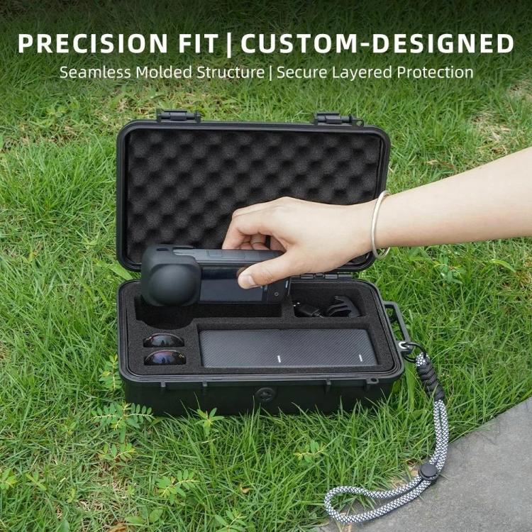 For Insta360 X5 Camera Flymile Portable Protective Hard Case Waterproof Shockproof Travel Carrying Storage Box, Hard Case