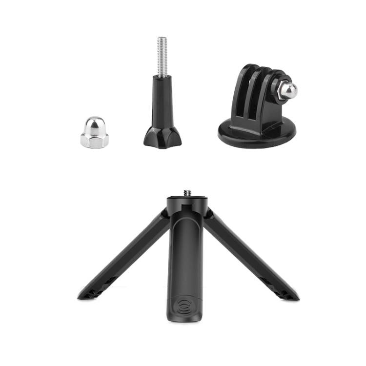 Flymile Extendable Mini Tripod With 1/4-Inch Screw For Action Cameras, Phone Clip Set, Nut Adapter Set