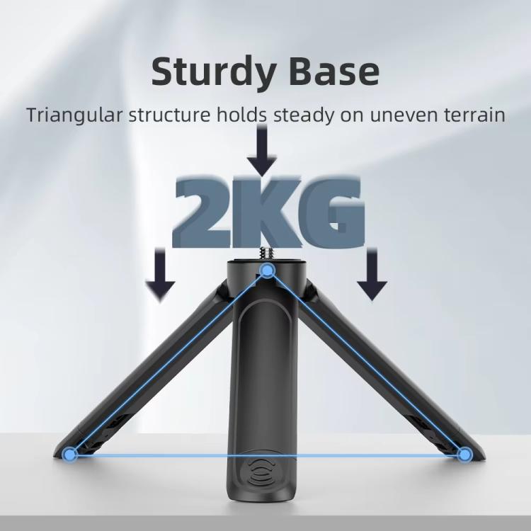 Flymile Extendable Mini Tripod With 1/4-Inch Screw For Action Cameras, Phone Clip Set, Nut Adapter Set