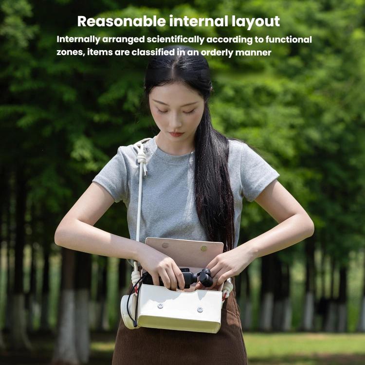 For DJI Pocket 3 Cwatcun D195 Medium Pocket Tripod Camera Bag Camera Accessories Shoulder Bag, D195