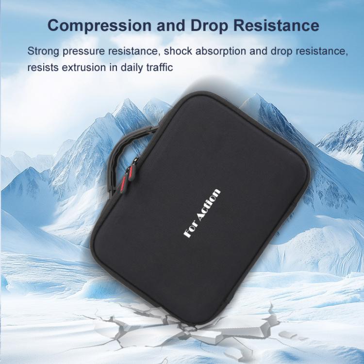 Carrying Case For DJI Action 5 Pro /Action 4 / Action 3 All-in-One Kit Durable Shoulder & Hand Carry Bag