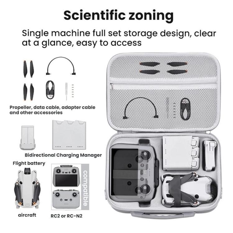 For DJI MINI 4 PRO BRDRC Remote Control Accessories Storage Handbag