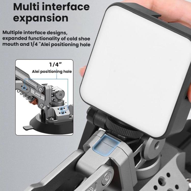 For DJI OSMO POCKET 3 BRDRC Car Suction Cup Expansion Fixed Clip Shock Absorber Bracket