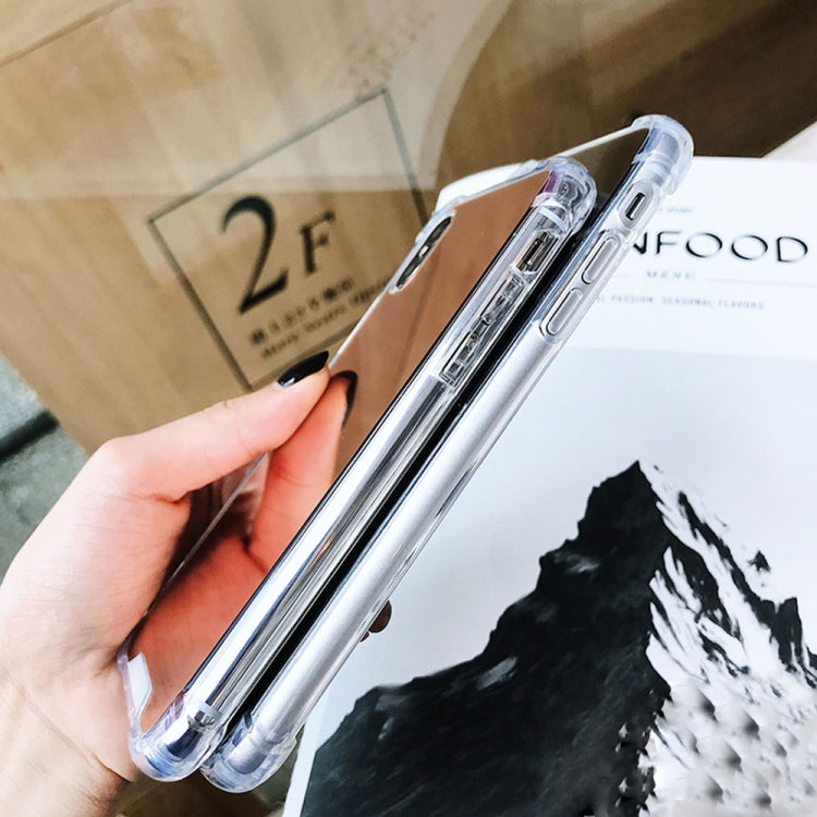For iPhone XR Luxury Plating Mirror Acrylic TPU Case, For iPhone XR