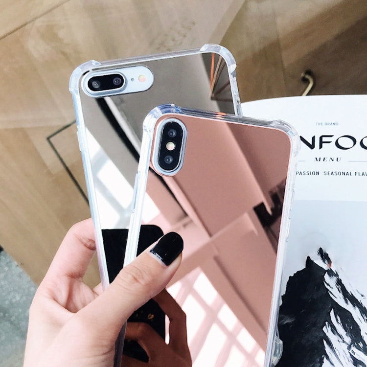 For iPhone XR Luxury Plating Mirror Acrylic TPU Case, For iPhone XR