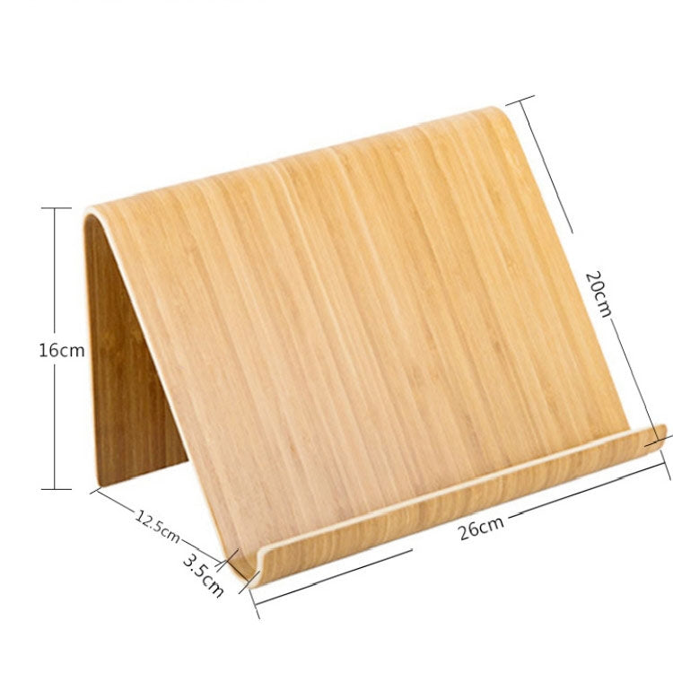 Support de bureau en bambou pour téléphone portable et tablette