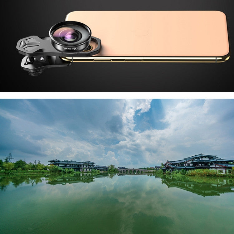 APEXEL APL-HB110 110 Degrees Wide Angle Professional HD External Mobile Phone Universal Lens, 110 Degrees Wide Angle