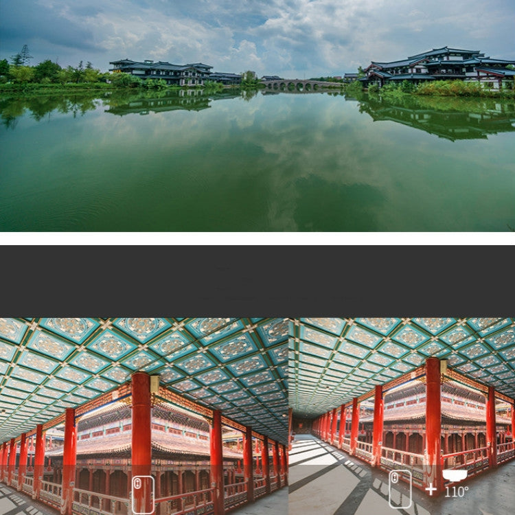 APEXEL APL-HB110 110 Degrees Wide Angle Professional HD External Mobile Phone Universal Lens, 110 Degrees Wide Angle