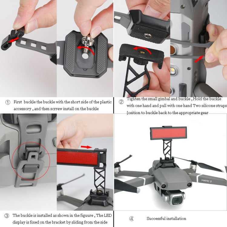 RCSTQ Expansion Buckle LED Screen Set for DJI Mavic Air 2 Pro / Femi FIMI