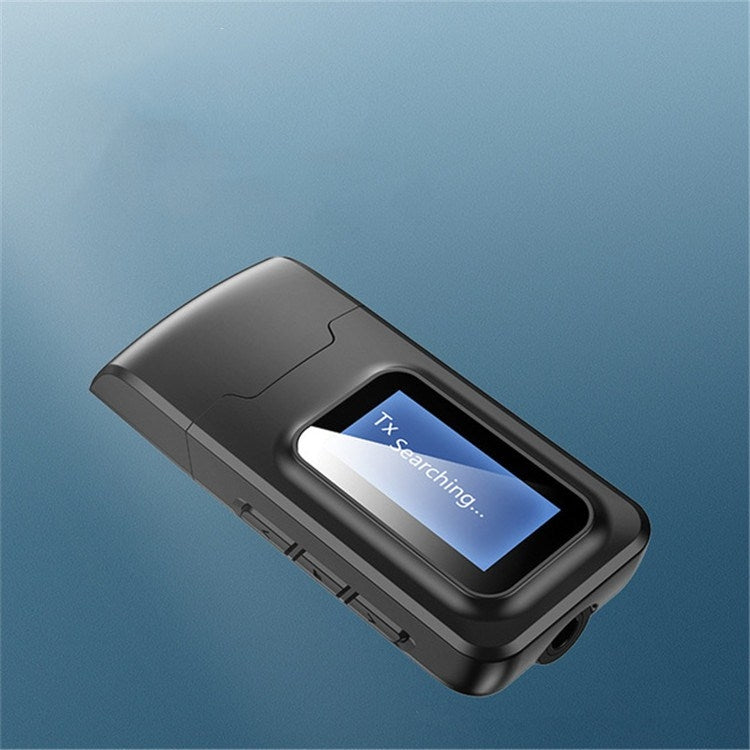 Adaptateur Bluetooth 5.0 2 en 1, émetteur-récepteur audio sans fil, sans clé USB, avec écran LCD