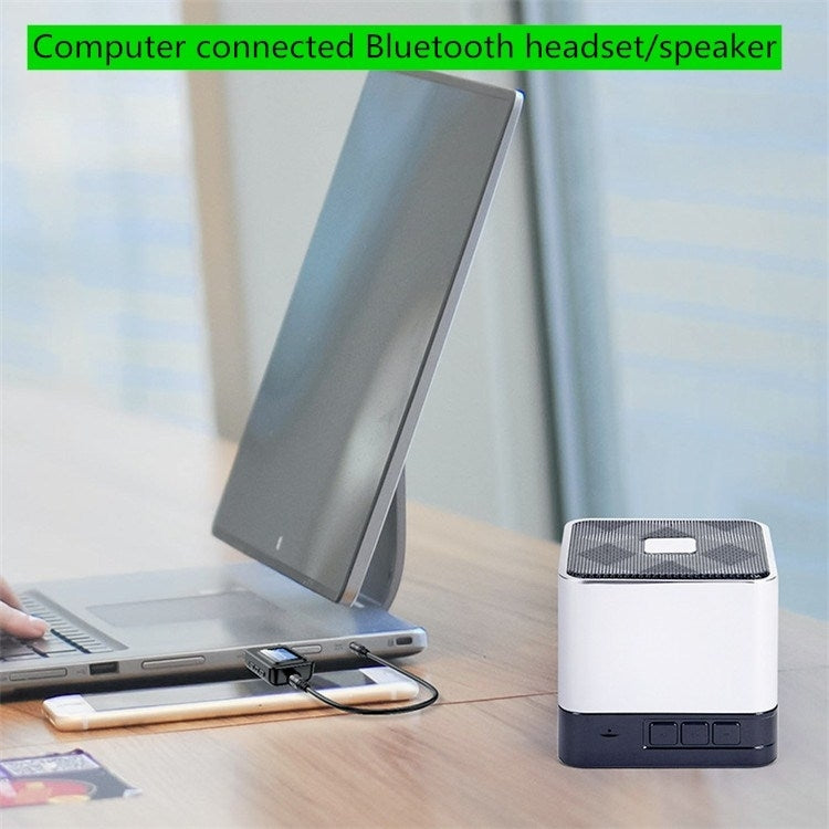Adaptateur Bluetooth 5.0 2 en 1, émetteur-récepteur audio sans fil, sans clé USB, avec écran LCD