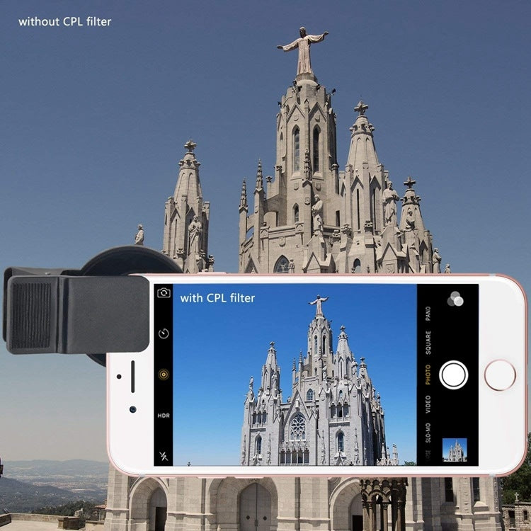 ZOMEI Camera Filter 37MM CPL Polarizer Mobile Phone External Lens, 37MM