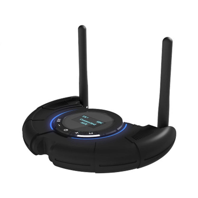 Adaptateur audio émetteur-récepteur Bluetooth 5.0 à fibre optique TX800 avec deux antennes et écran OLED