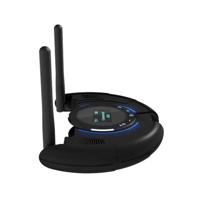 Adaptateur audio émetteur-récepteur Bluetooth 5.0 à fibre optique TX800 avec deux antennes et écran OLED