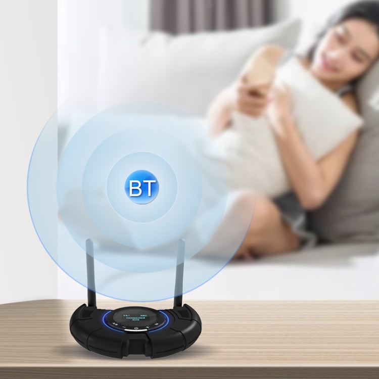 Adaptateur audio émetteur-récepteur Bluetooth 5.0 à fibre optique TX800 avec deux antennes et écran OLED