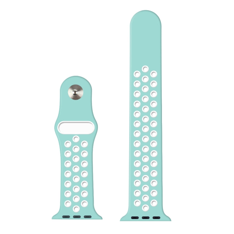 For Apple Watch Series 10 42mm / 9&8&7 41mm / SE 3&SE 2&6&SE&5&4 40mm / 3&2&1 38mm Fashionable Classical Silicone Sport Watch Band(Grey White), WA1230A, WA1230B, WA1230BG, WA1230BH, WA1230BL, WA1230BM, WA1230BR, WA1230BY, WA1230C, WA1230D, WA1230DW����...