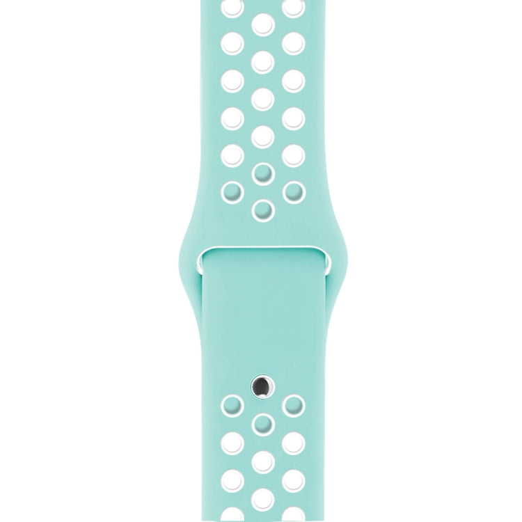 For Apple Watch Series 10 42mm / 9&8&7 41mm / SE 3&SE 2&6&SE&5&4 40mm / 3&2&1 38mm Fashionable Classical Silicone Sport Watch Band(Grey White), WA1230A, WA1230B, WA1230BG, WA1230BH, WA1230BL, WA1230BM, WA1230BR, WA1230BY, WA1230C, WA1230D, WA1230DW����...