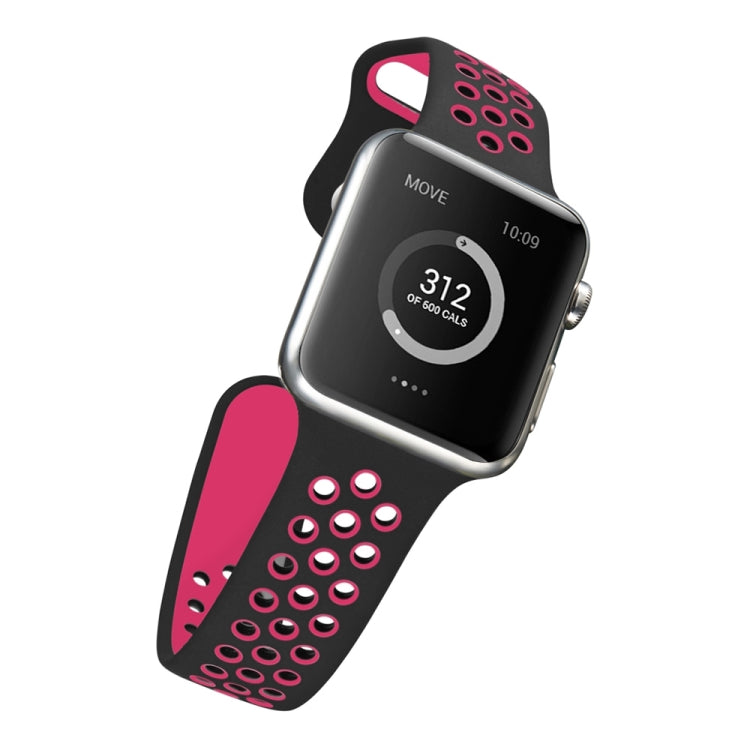 For Apple Watch Series 10 42mm / 9&8&7 41mm / SE 3&SE 2&6&SE&5&4 40mm / 3&2&1 38mm Fashionable Classical Silicone Sport Watch Band(Grey White), WA1230A, WA1230B, WA1230BG, WA1230BH, WA1230BL, WA1230BM, WA1230BR, WA1230BY, WA1230C, WA1230D, WA1230DW    ...