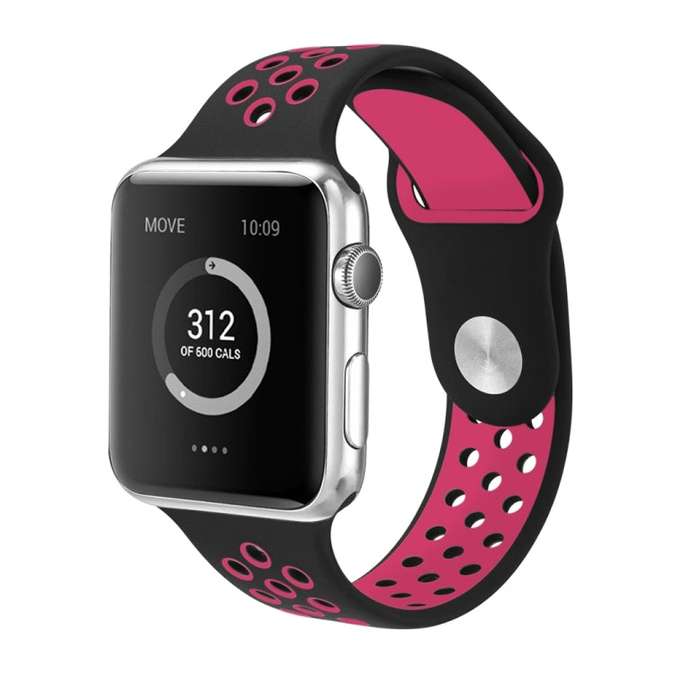 For Apple Watch Series 10 42mm / 9&8&7 41mm / SE 3&SE 2&6&SE&5&4 40mm / 3&2&1 38mm Fashionable Classical Silicone Sport Watch Band(Grey White), WA1230A, WA1230B, WA1230BG, WA1230BH, WA1230BL, WA1230BM, WA1230BR, WA1230BY, WA1230C, WA1230D, WA1230DW    ...