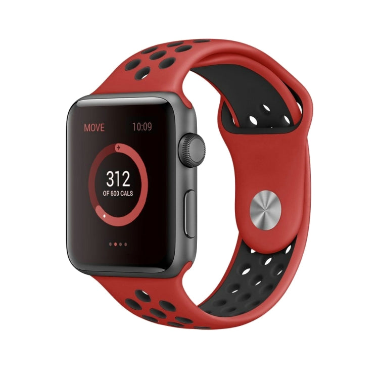For Apple Watch Series 10 42mm / 9&8&7 41mm / SE 3&SE 2&6&SE&5&4 40mm / 3&2&1 38mm Fashionable Classical Silicone Sport Watch Band(Grey White), WA1230A, WA1230B, WA1230BG, WA1230BH, WA1230BL, WA1230BM, WA1230BR, WA1230BY, WA1230C, WA1230D, WA1230DW    ...