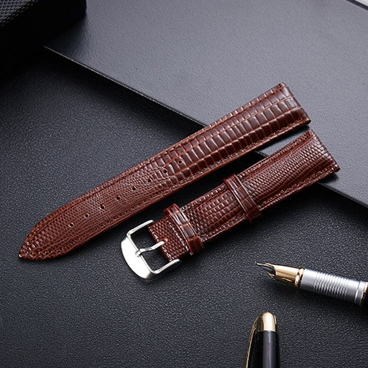Lizard Texture Leather Strap  Watch Band, Size: 24mm, Size: 24mm