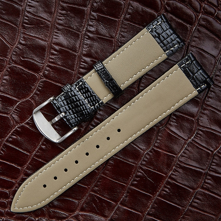 Lizard Texture Leather Strap  Watch Band, Size: 24mm, Size: 24mm