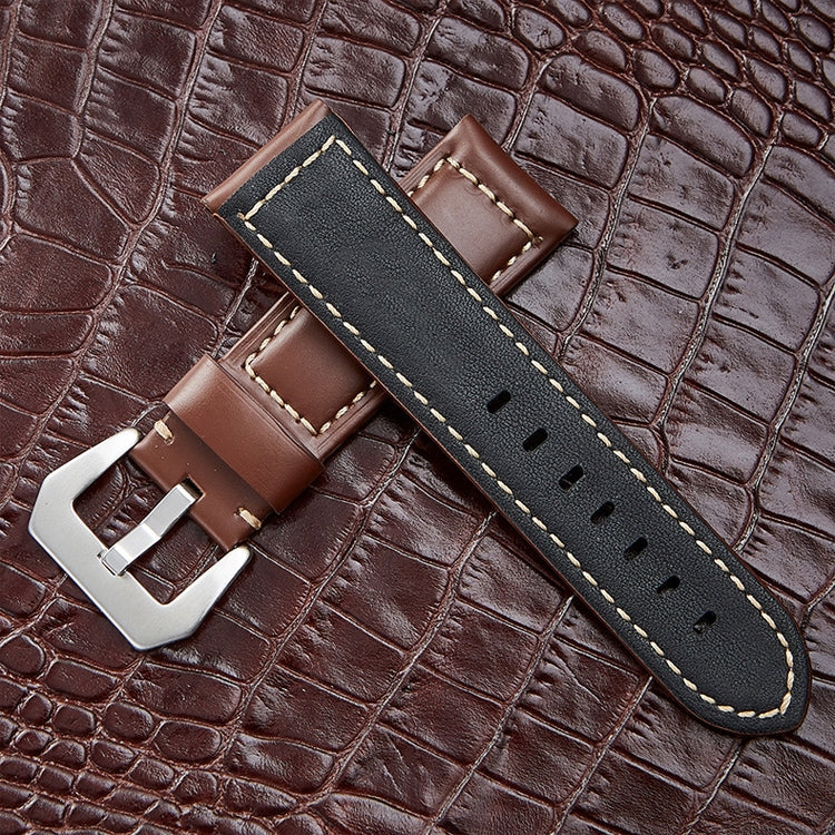 Premium crazy horse leather construction showcasing natural texture and aged patina detail