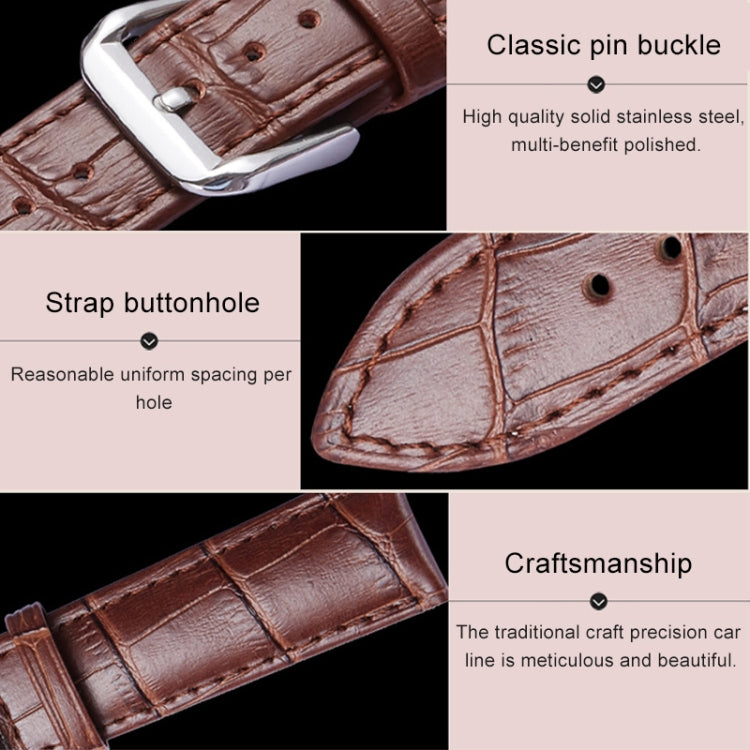 Calfskin Detachable Watch Leather Watch Band, Specification: 21mm