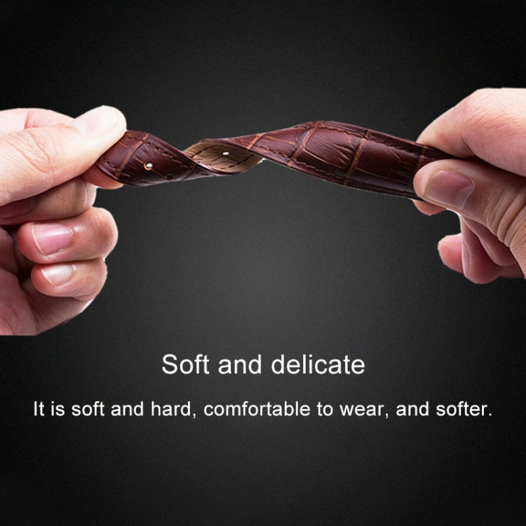 Calfskin Detachable Watch Leather Watch Band, Specification: 21mm