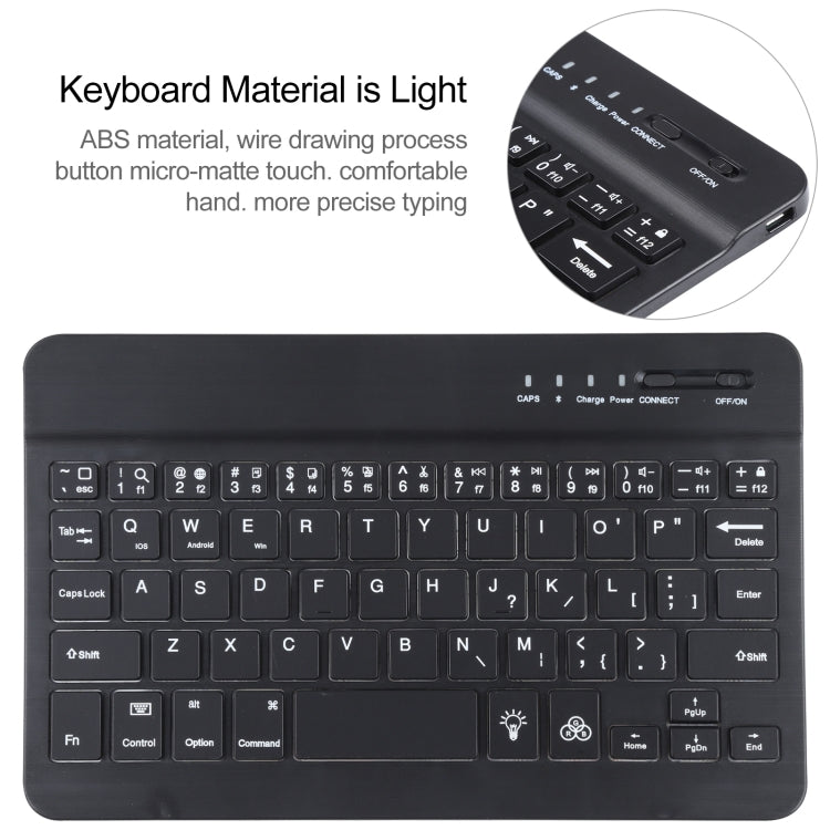 Étui en cuir TPU ultra-fin avec clavier Bluetooth amovible et support pour iPad mini 6/mini 7, A06