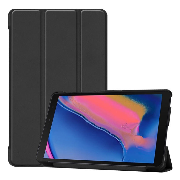 Custer Texture Horizontal Flip Leather Case for Galaxy Tab A 8.0 (2019) P205 / P200, with Three-folding Holder, For Galaxy Tab A 8.0 (2019) P205 / P200