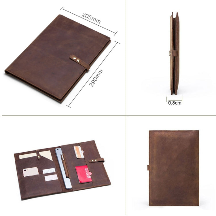 CF2002 For iPad Pro 10.5 inch Retro Crazy Horse Texture Buckle Multifunctional Tablet PC Protective Leather Case with Mobile Phone / Notebook Pockets & Card Slots, For iPad Pro 10.5 inch