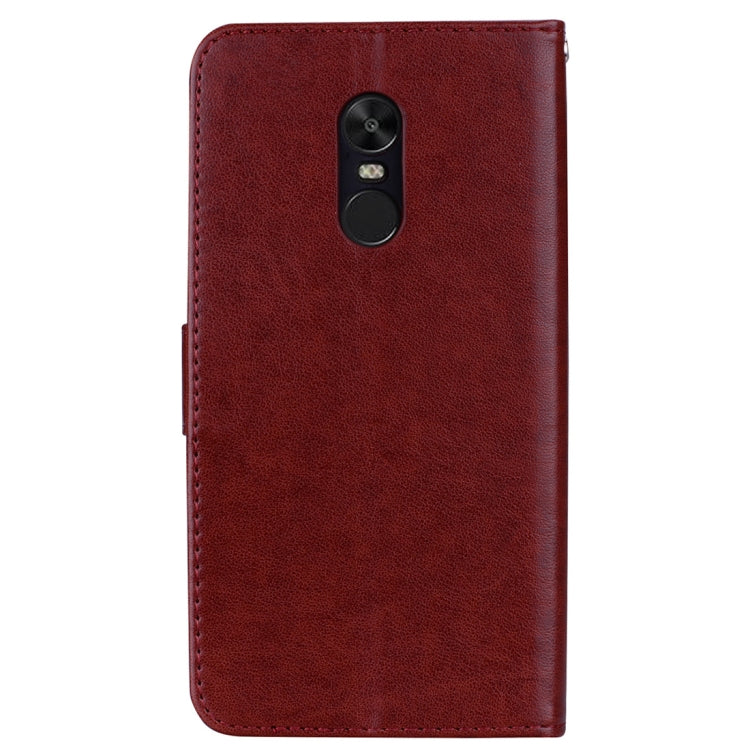 For Xiaomi Redmi Note 4X Roses Pressed Flowers Pattern Flip Leather Case with Holder & Card Slots & Wallet