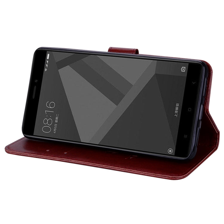 For Xiaomi Redmi Note 4X Roses Pressed Flowers Pattern Flip Leather Case with Holder & Card Slots & Wallet