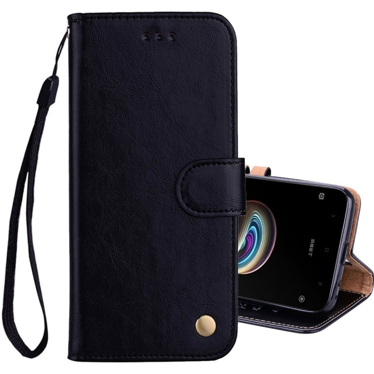 For Xiaomi  Redmi 5A Business Style Oil Wax Texture Horizontal Flip Leather Case with Holder & Card Slots & Wallet & Lanyard, For Xiaomi Redmi 5A