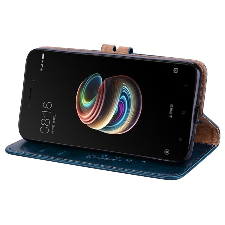 For Xiaomi  Redmi 5A Business Style Oil Wax Texture Horizontal Flip Leather Case with Holder & Card Slots & Wallet & Lanyard