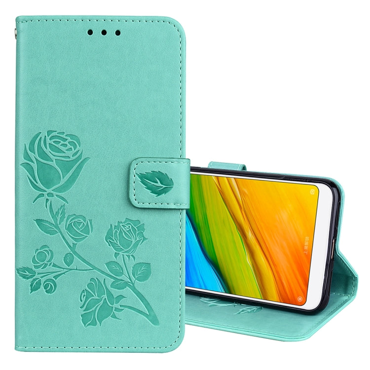 For Xiaomi Redmi 5 Rose Embossed Horizontal Flip Environmental PU Leather Case with Holder & Card Slots & Wallet, For Xiaomi Redmi 5
