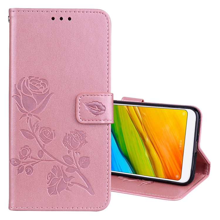 For Xiaomi Redmi 5 Rose Embossed Horizontal Flip Environmental PU Leather Case with Holder & Card Slots & Wallet, For Xiaomi Redmi 5