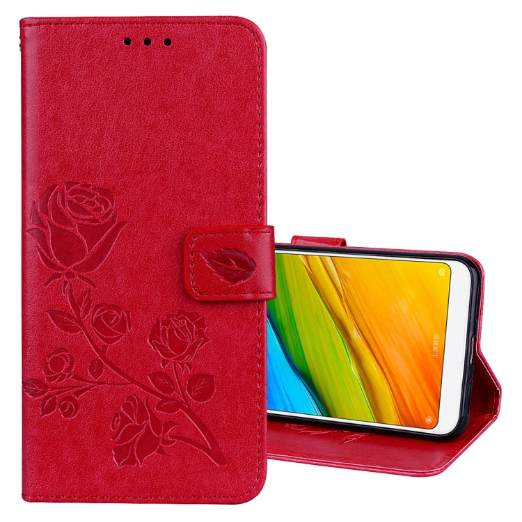 For Xiaomi Redmi 5 Rose Embossed Horizontal Flip Environmental PU Leather Case with Holder & Card Slots & Wallet, For Xiaomi Redmi 5