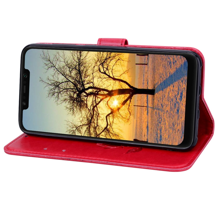 Rose Embossed Horizontal Flip PU Leather Case for Xiaomi Pocophone F1 , with Holder & Card Slots & Wallet