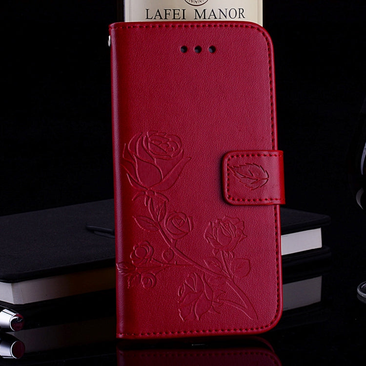Rose Embossed Horizontal Flip PU Leather Case for Xiaomi Pocophone F1 , with Holder & Card Slots & Wallet