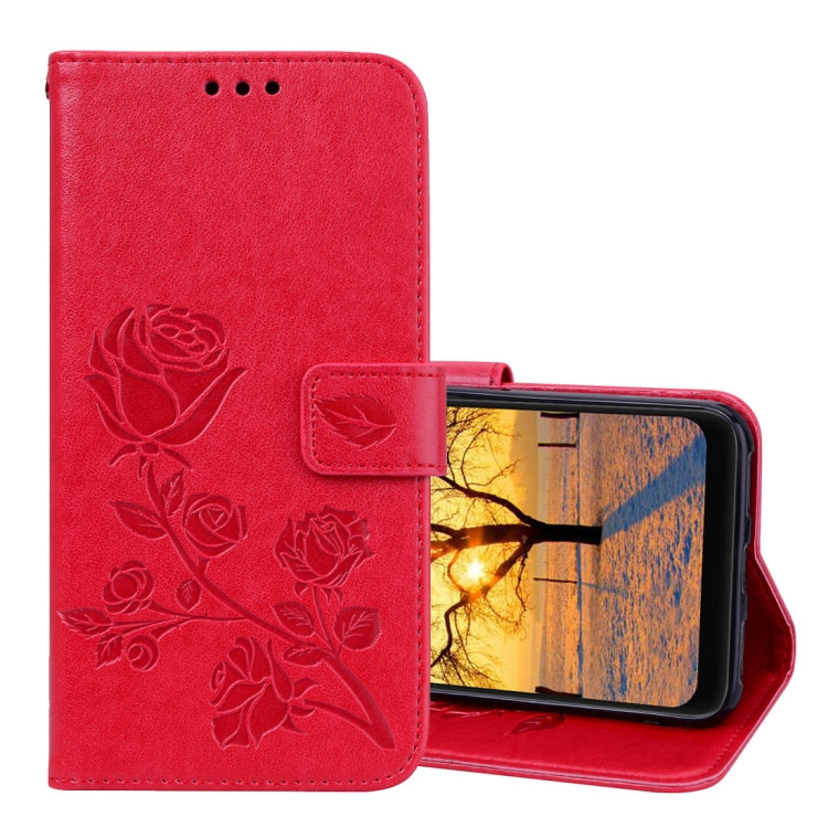 Rose Embossed Horizontal Flip PU Leather Case for Xiaomi Pocophone F1 , with Holder & Card Slots & Wallet, For Xiaomi Poco F1