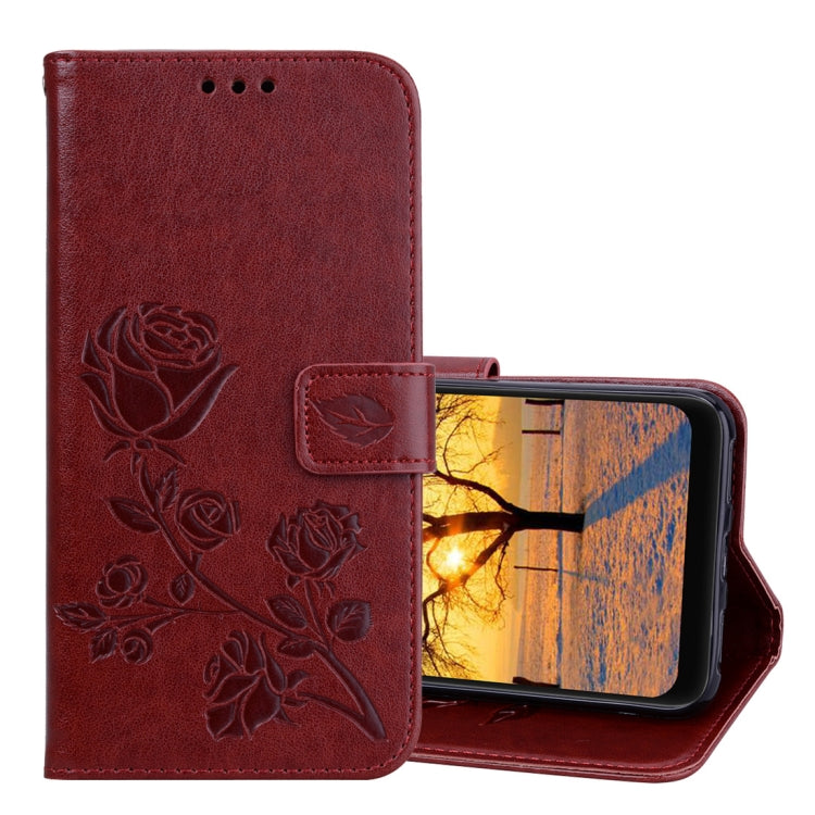 Rose Embossed Horizontal Flip PU Leather Case for Xiaomi Pocophone F1 , with Holder & Card Slots & Wallet
