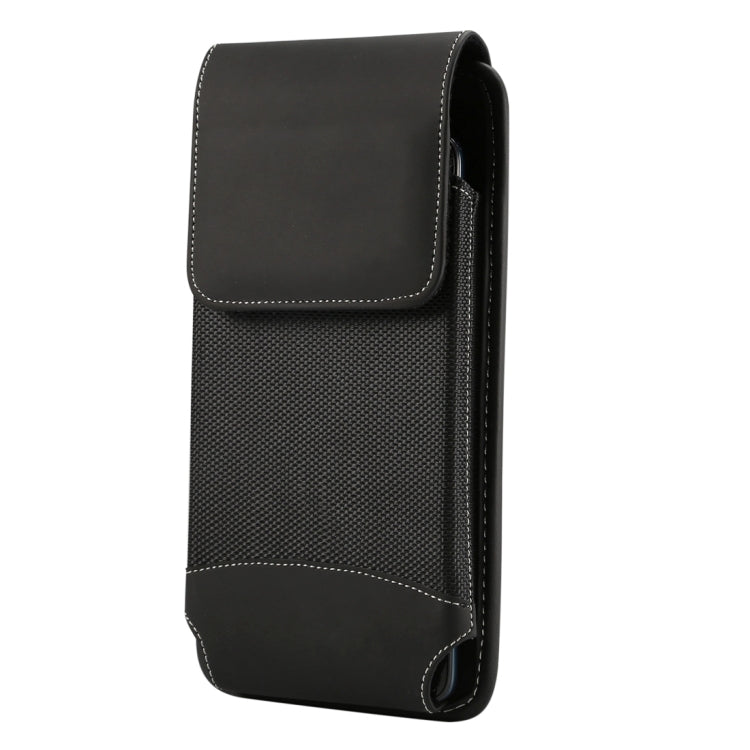 Universal Hanging Waist Oxford Cloth Case for 6.4-6.5 inch Mobile Phones, with Carabiner, 6.5 inch