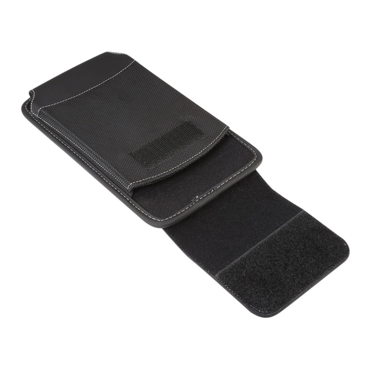 Universal Hanging Waist Oxford Cloth Case for 6.4-6.5 inch Mobile Phones, with Carabiner, 6.5 inch