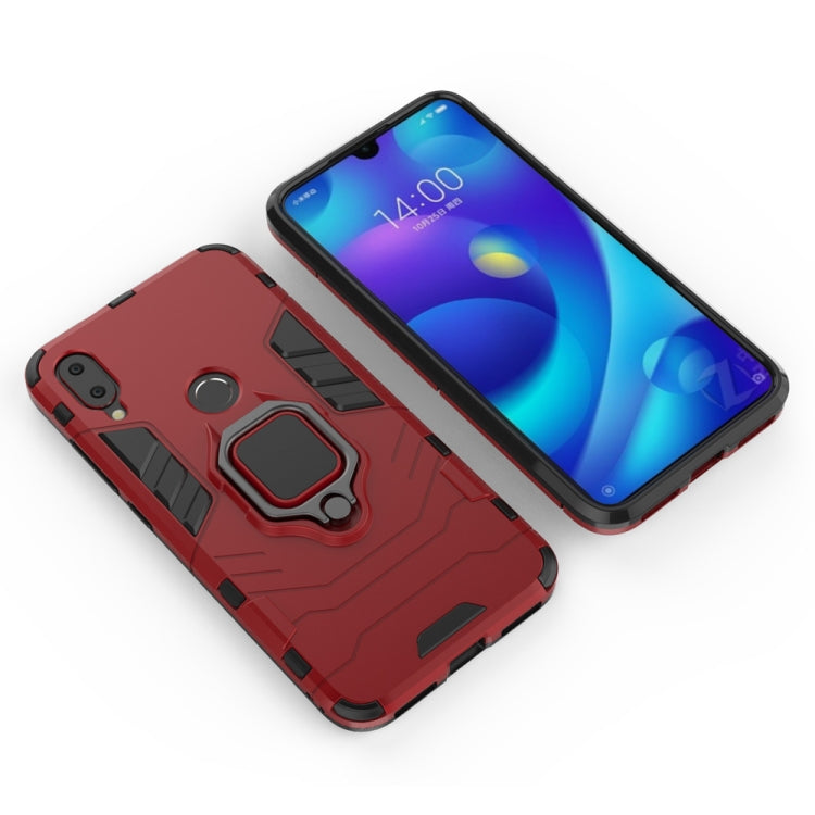 Coque de protection antichoc en PC et TPU pour Xiaomi Mi Play, avec anneau magnétique