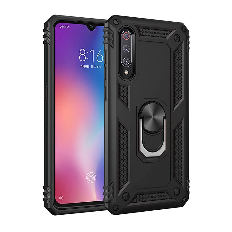 Coque de protection antichoc Sergeant Armor en TPU et PC pour Xiaomi Mi 9, avec support rotatif à 360 degrés