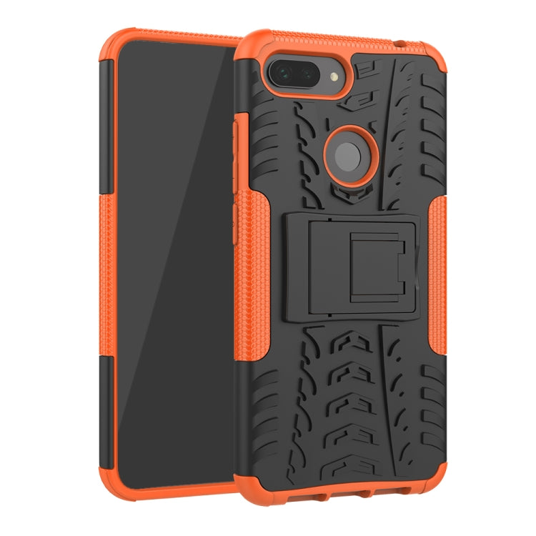Coque antichoc en polycarbonate et TPU avec motif pneu pour Xiaomi Mi 8 Lite, avec support