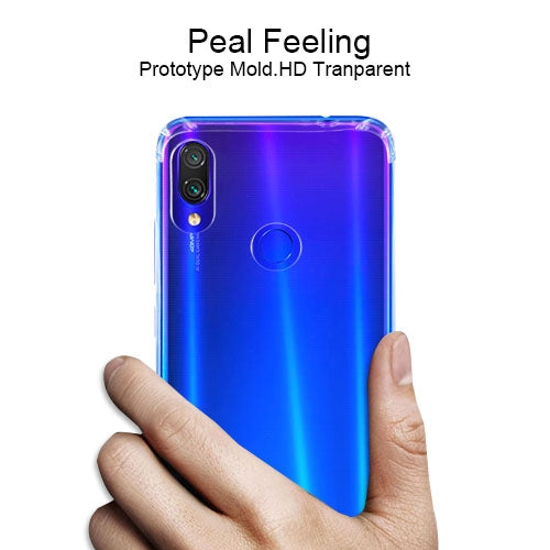 For Xiaomi Redmi Note 7 Four-Corner Shockproof Ultra-Thin Transparent TPU Case, For Xiaomi Redmi Note 7