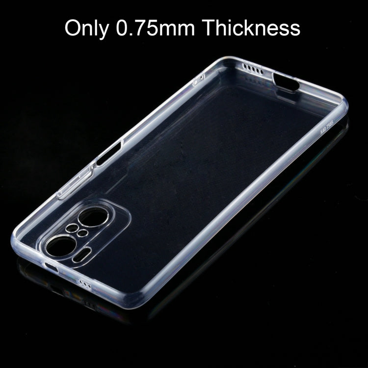 For Xiaomi Redmi K40 0.75mm Ultra-thin Transparent TPU Soft Protective Case, For Xiaomi Redmi K40